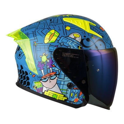 CASCO SHAFT SH-226SP DEXTER AZUL VISOR IRIDIUM AZUL