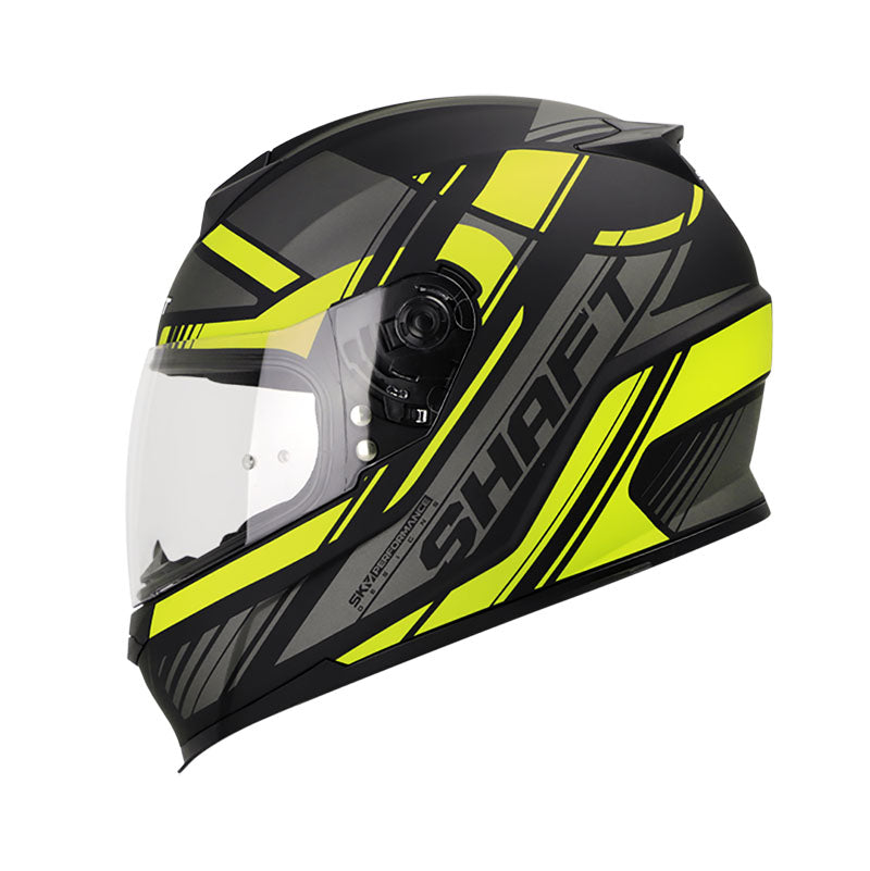 CASCO SHAFT SH-502 LONGER MATE NEGRO AMARILLO NEON
