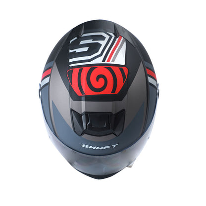 CASCO SHAFT SH-502 POLOYI MATE NEGRO ROJO