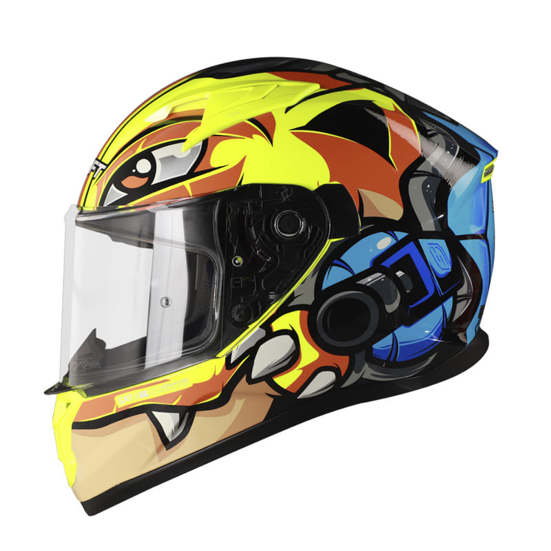 CASCO SHAFT SH-522 BLASS AMARILLO NEON AZUL
