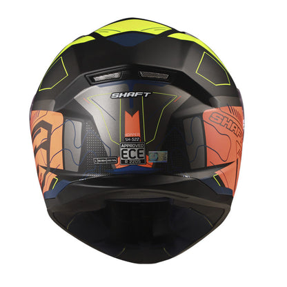 CASCO SHAFT SH-522 HOPPER MATE NEGRO NARANJA NEON