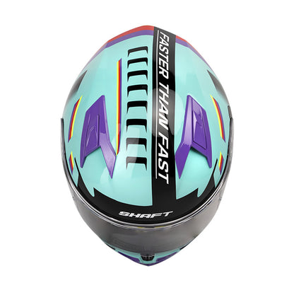 CASCO SHAFT SH-522 KMUZ TURQUESA MORADO