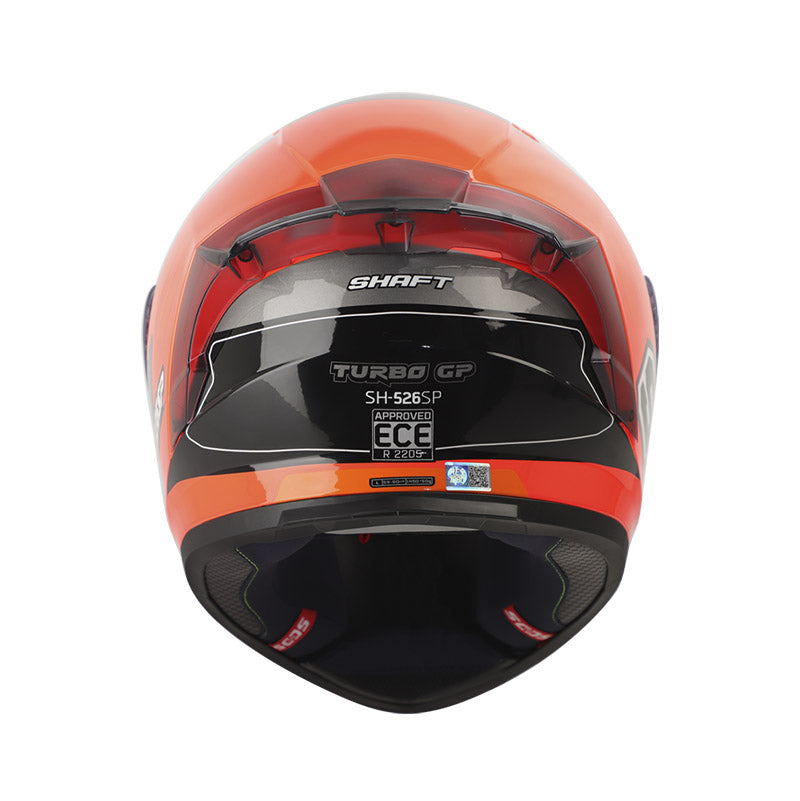 CASCO SHAFT SH-526SP TURBO NARANJA NEON NEGRO