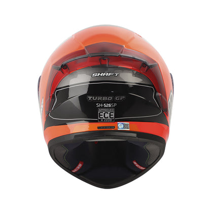 CASCO SHAFT SH-526SP TURBO NARANJA NEON NEGRO
