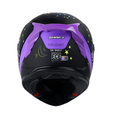 CASCO SHAFT SH-542GT STARS MATE NEGRO MORADO NEON