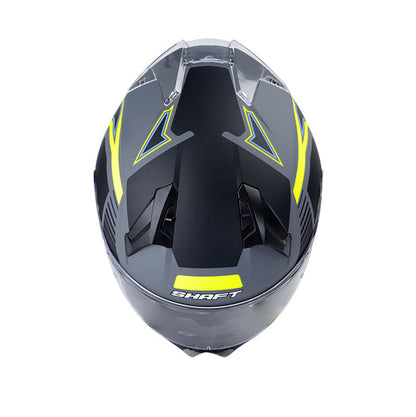 CASCO SHAFT SH-560 LEMANS MATE GRIS AMARILLO NEON