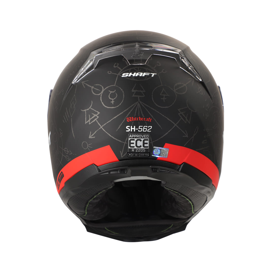 CASCO SHAFT SH-562 WITCHCRAFT MATE NEGRO ROJO