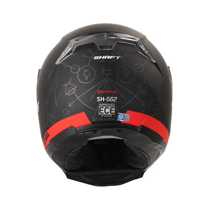 CASCO SHAFT SH-562 WITCHCRAFT MATE NEGRO ROJO
