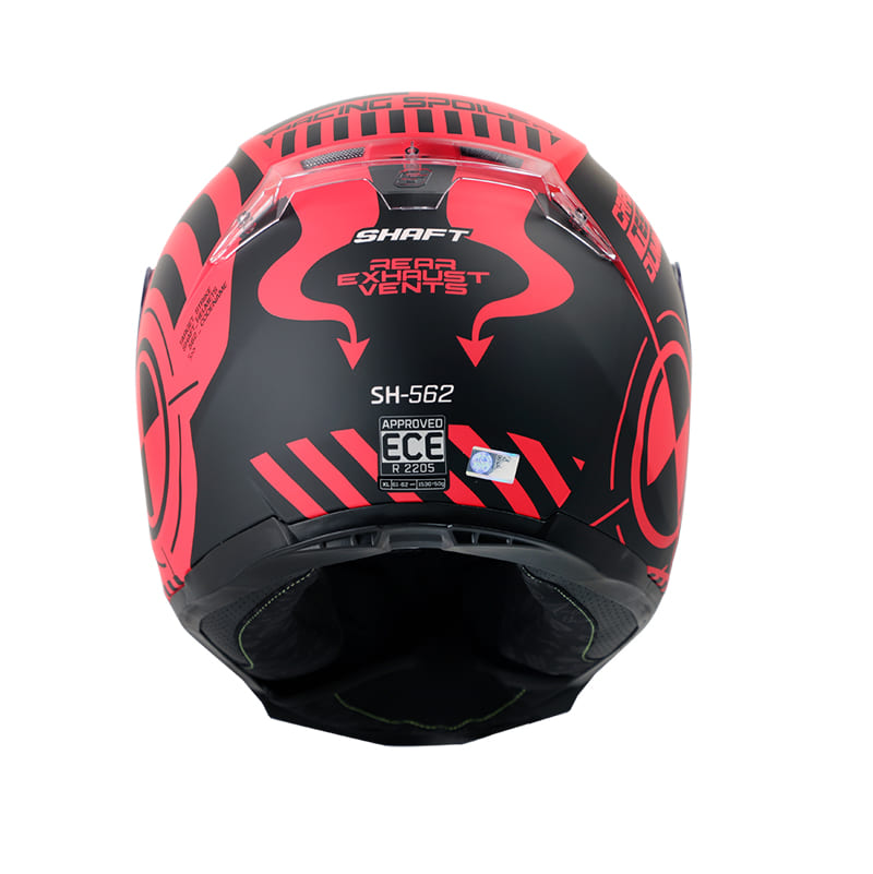 CASCO SHAFT SH-562 DUMMY MATE ROJO NEGRO
