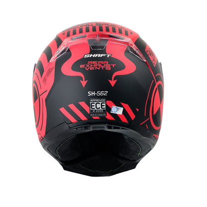 CASCO SHAFT SH-562 DUMMY MATE ROJO NEGRO