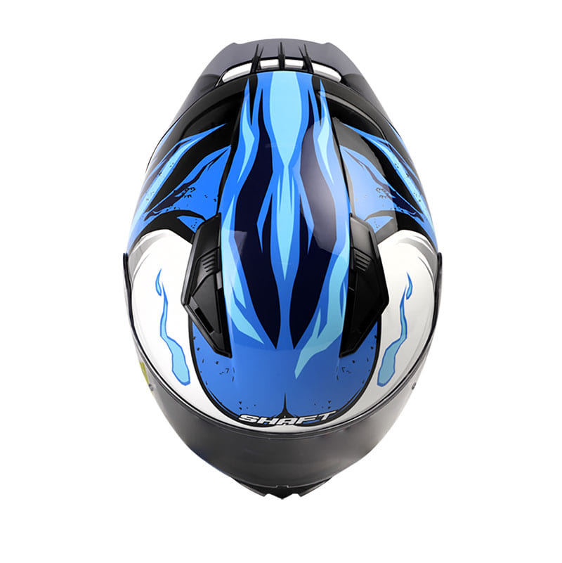 CASCO SHAFT SH-582SP FLAMER NEGRO AZUL