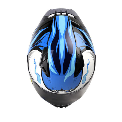 CASCO SHAFT SH-582SP FLAMER NEGRO AZUL