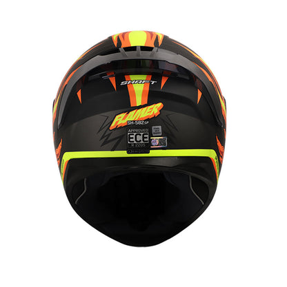 CASCO SHAFT SH-582SP FLAMER MATE NEGRO NARANJA NEON