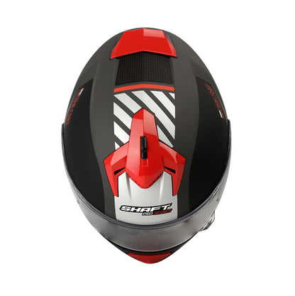 CASCO SHAFT SH-610DV PRO NOS MATE NEGRO ROJO