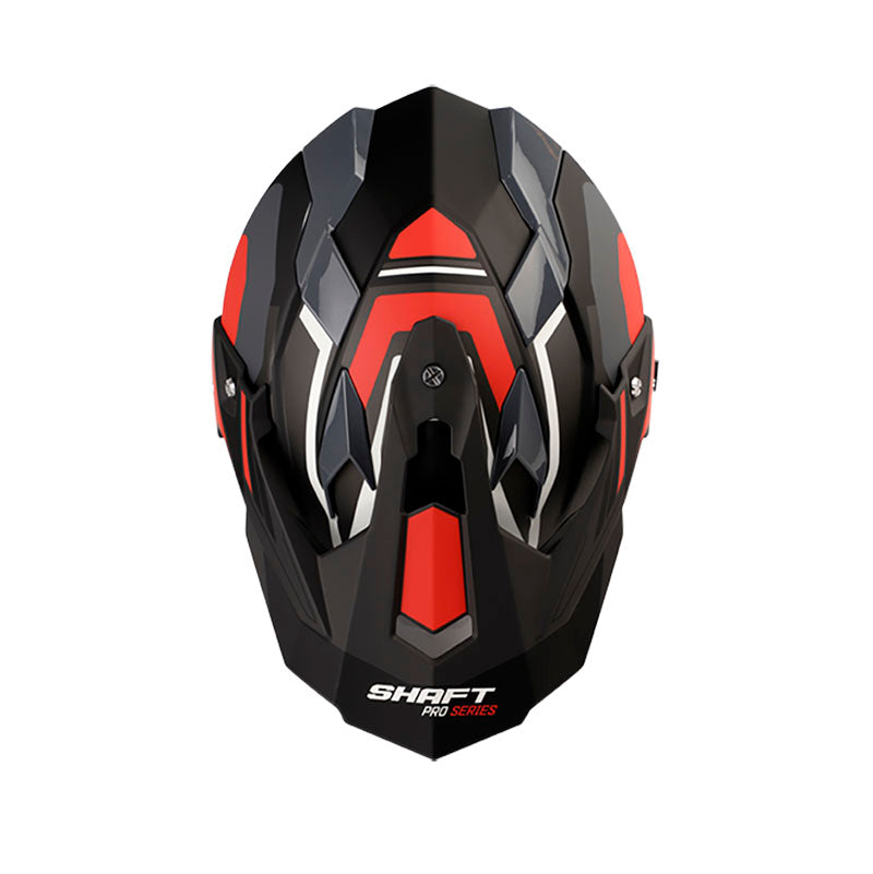 CASCO SHAFT SH-MX370DV ABTENUR MATE NEGRO ROJO
