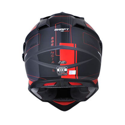 CASCO SHAFT SH-MX370DV PRO ESENCIAL MATE NEGRO ROJO
