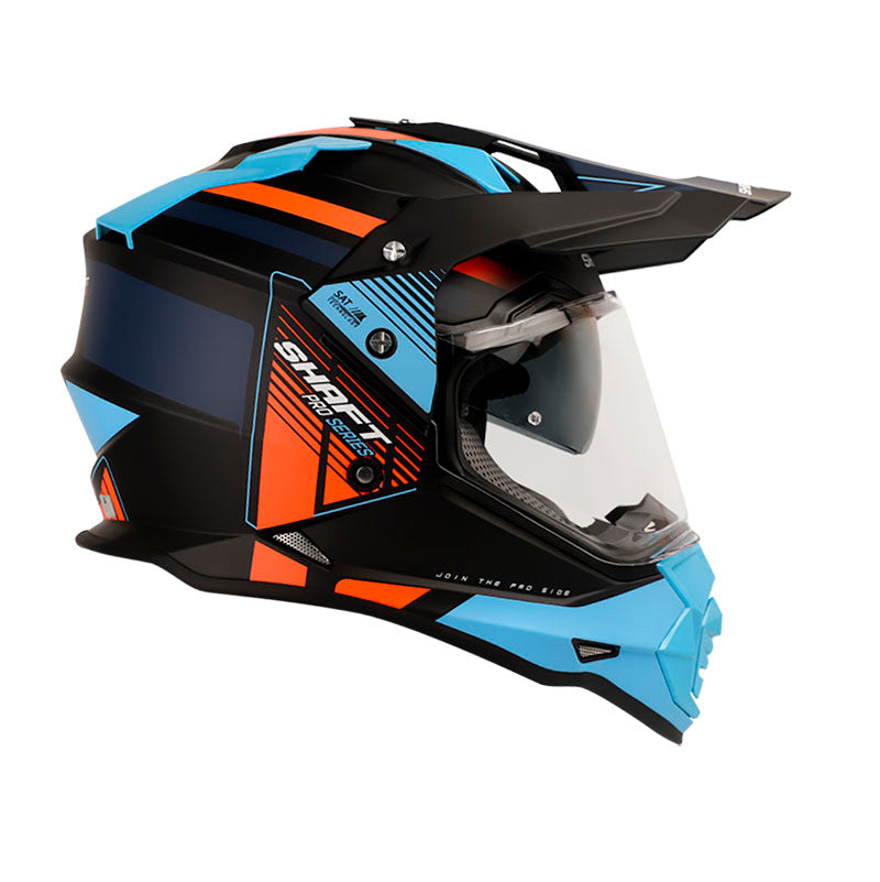 CASCO SHAFT MX370 DV PRO REPSO MATE NEGRO AZUL