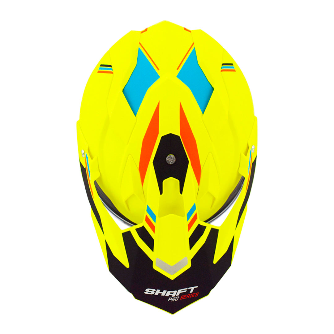 CASCO SHAFT SH-MX370DV PRO KRUSH MATE AMARILLO NEON NARANJA