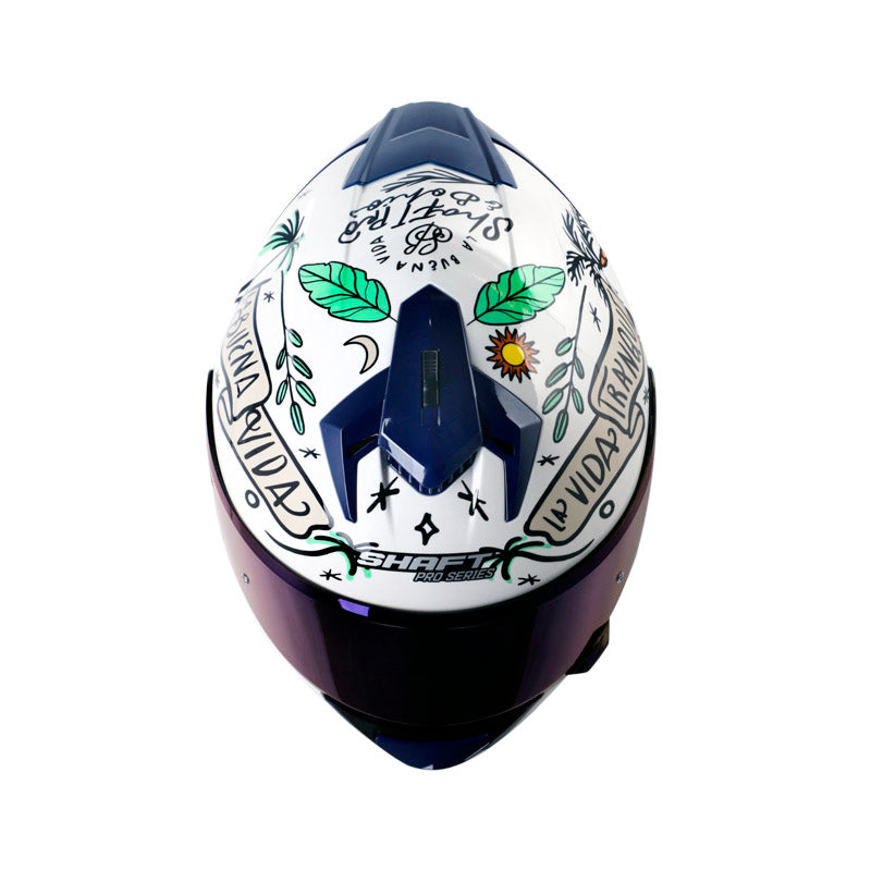 CASCO SHAFT SH-610DV PRO LA BUENA VIDA BLANCO VERDE IRIDIUM