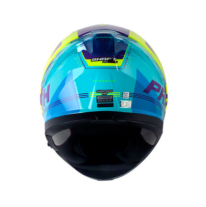 CASCO SHAFT SH-612DV PRO GUANDUR BRILLANTE MORADO AMARILLO