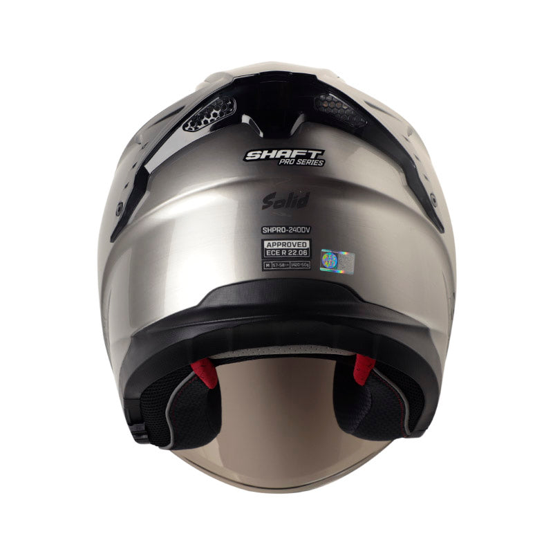 CASCO SHAFT SH-240DV PRO SOLID GRIS METALIZADO NEGRO IRIDIUM