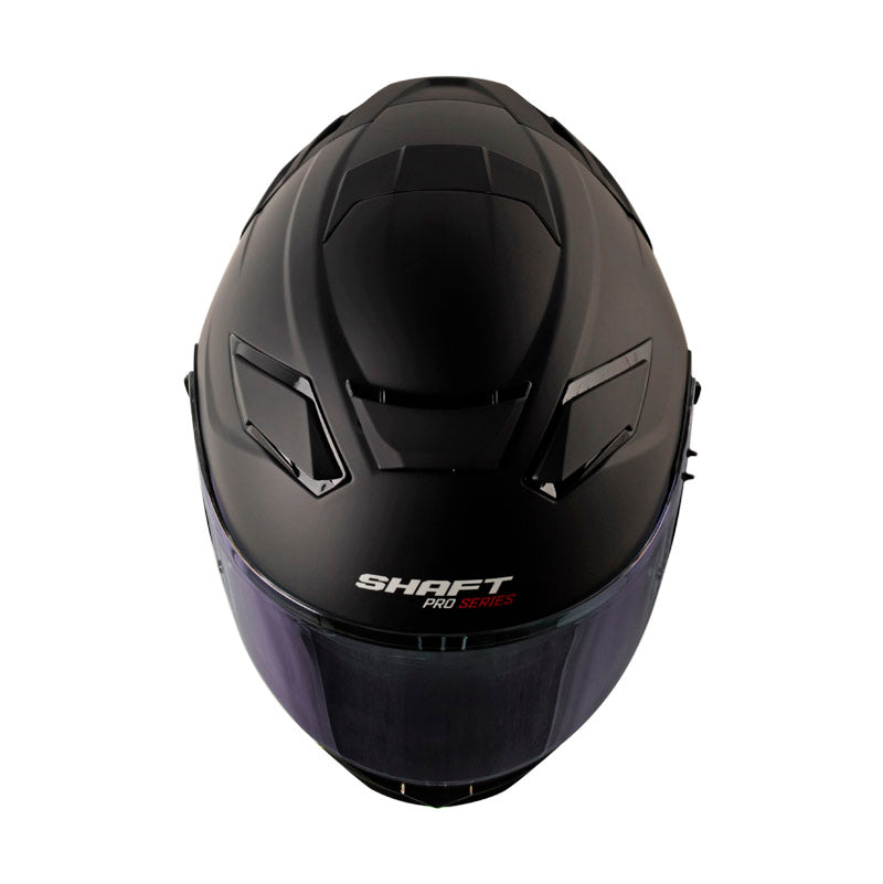CASCO SHAFT SH-606SP PRO SOLID MATE NEGRO MORADO VISOR REVO