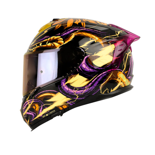 CASCO SHAFT SH-610EVO FIRE THUNDER NEGRO AMARILLO