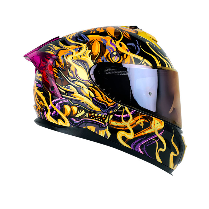 CASCO SHAFT SH-610EVO FIRE THUNDER NEGRO AMARILLO