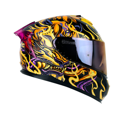CASCO SHAFT SH-610EVO FIRE THUNDER NEGRO AMARILLO