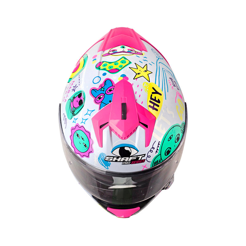 CASCO SHAFT SH-610EVO COOL DAYS AZUL CLARO MORADO
