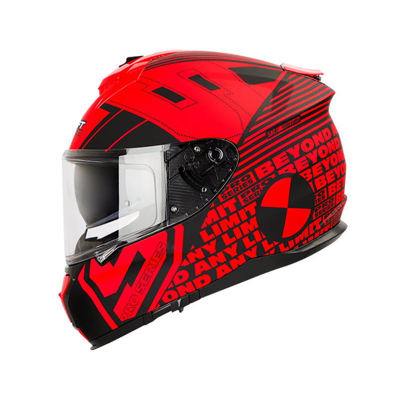 CASCO SHAFT SH-610DV PRO ZIGOR MATE NEGRO ROJO
