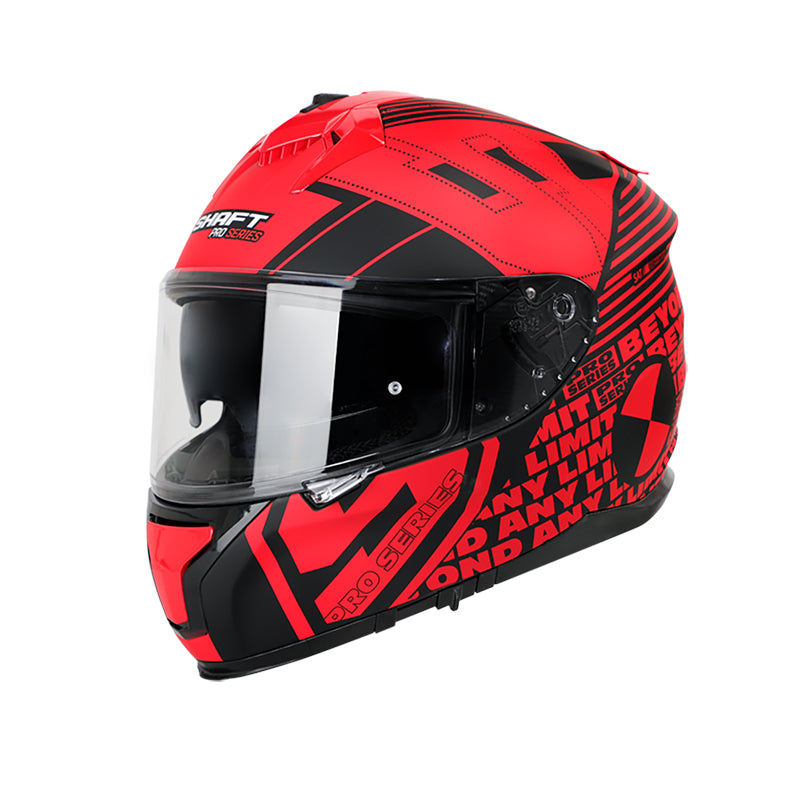 CASCO SHAFT SH-610DV PRO ZIGOR MATE NEGRO ROJO