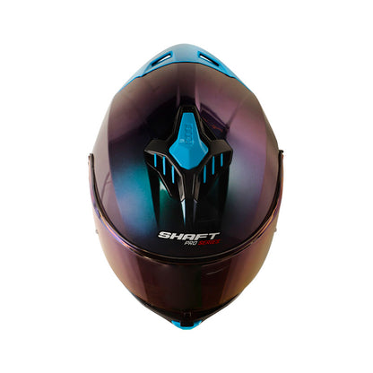 CASCO SHAFT SH-611RS PRO XOLID CAMALEON AZUL VISOR IRIDIUM