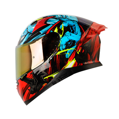CASCO SHAFT SH-612DV PRO DRACULA NEGRO ROJO IRIDIUM