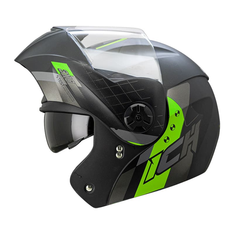 CASCO ICH ICH-3110DV BOUBLE MATE NEGRO VERDE NEON