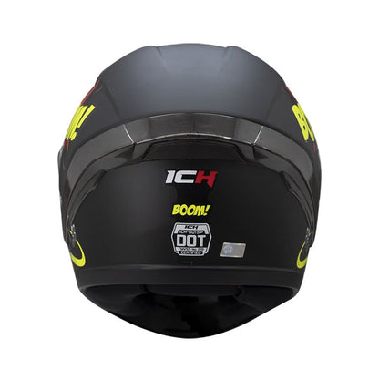 CASCO ICH ICH-501SP BOOM MATE NEGRO AMARILLO NEON