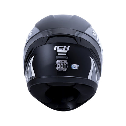 CASCO ICH ICH-501SP GUMMY MATE NEGRO GRIS VISOR HUMO