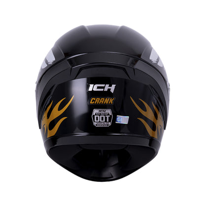 CASCO ICH ICH-501SP CRANK MATE NEGRO NARANJA NEON VISOR HUMO