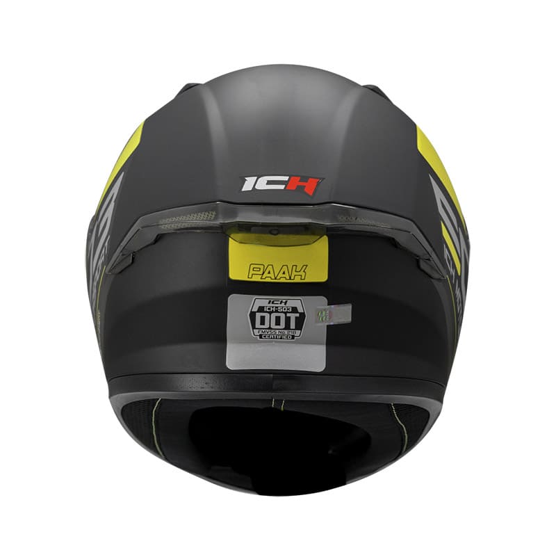 CASCO ICH ICH-503SP PAAK MATE NEGRO AMARILLO NEON