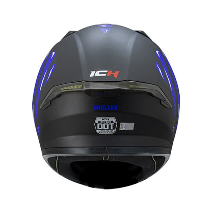 CASCO ICH ICH-503SP SKULLER MATE NEGRO AZUL