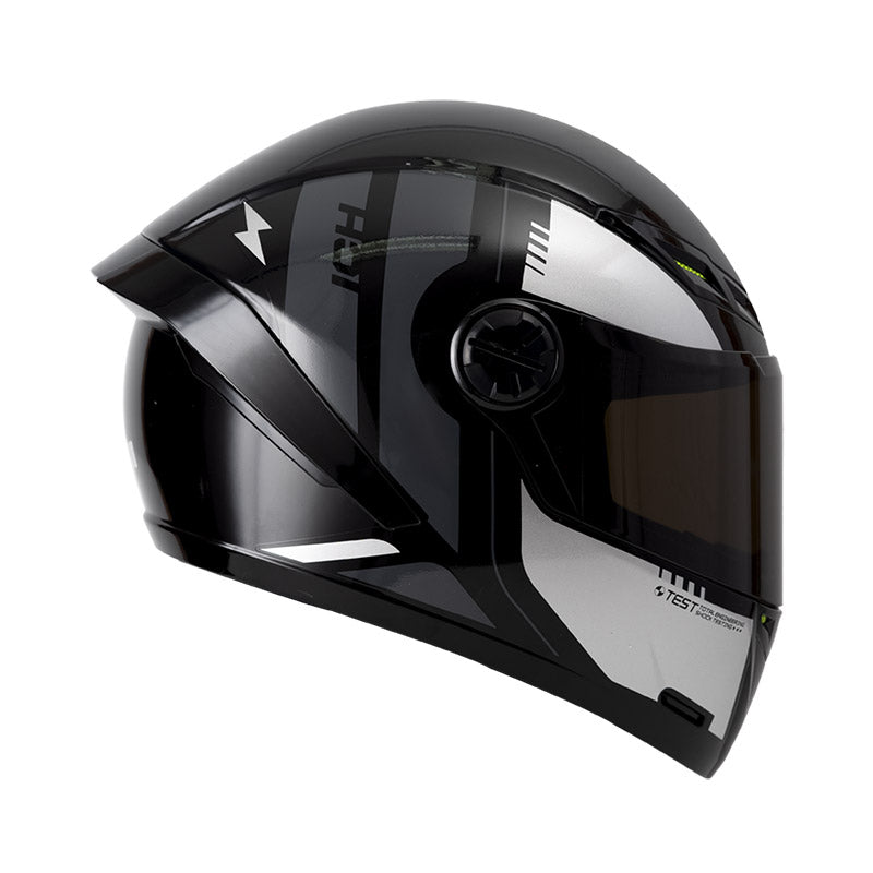 CASCO ICH ICH-501SP SHOT NEGRO PLATA HUMO