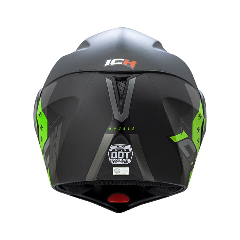 CASCO ICH ICH-3110DV BOUBLE MATE NEGRO VERDE NEON