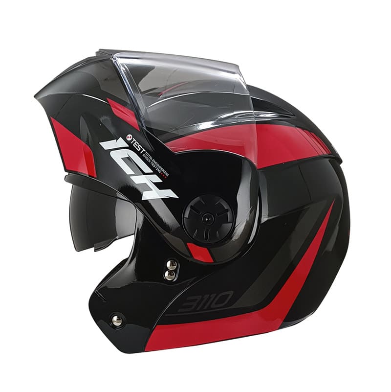 CASCO ICH ICH-3110DV NOISE NEGRO ROJO