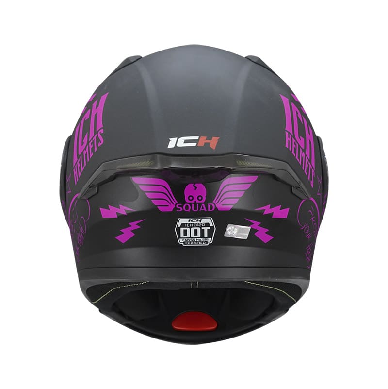CASCO ICH ICH-3120DV SQUAD MATE NEGRO FUCSIA NEON