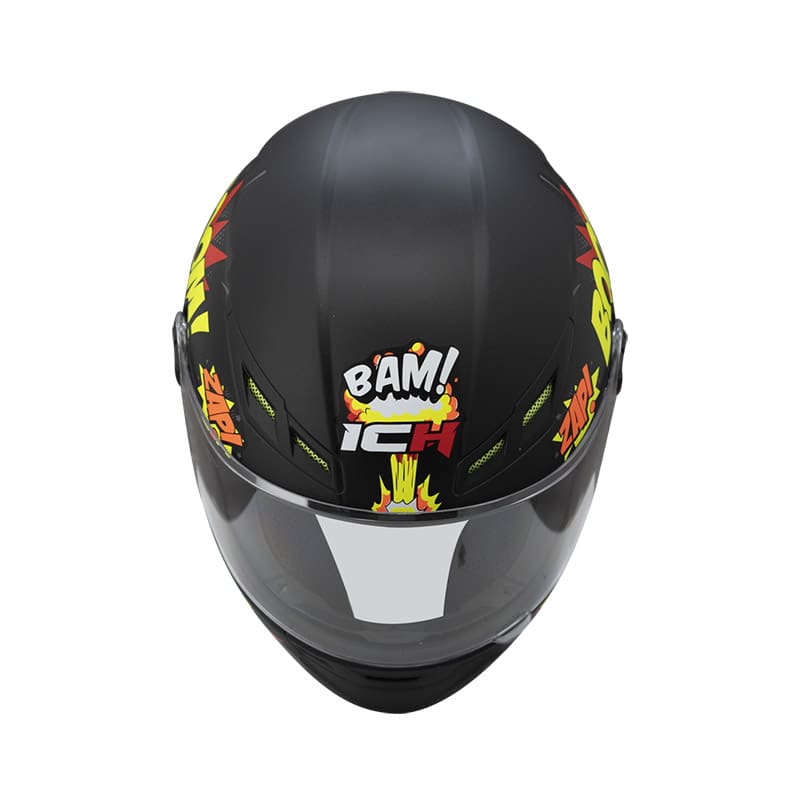 CASCO ICH ICH-501SP BOOM MATE NEGRO AMARILLO NEON