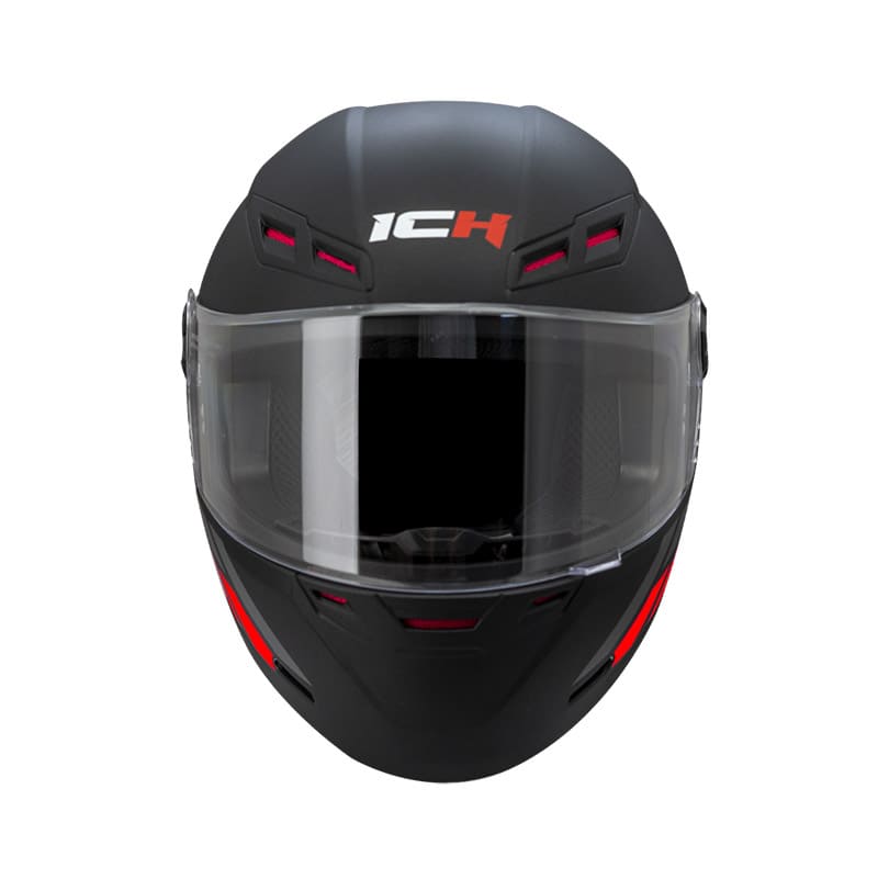 CASCO ICH ICH-501SP LETHAL MATE NEGRO ROJO