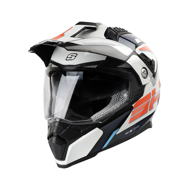 CASCO SHAFT SH-MX380DV FRONTOURE NEGRO NARANJA NEON