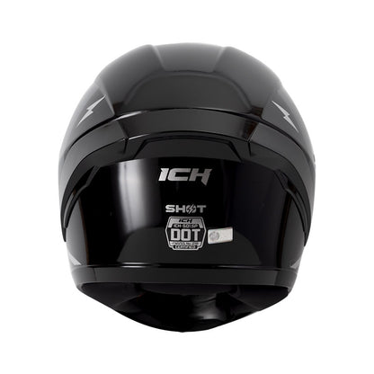 CASCO ICH ICH-501SP SHOT NEGRO PLATA HUMO