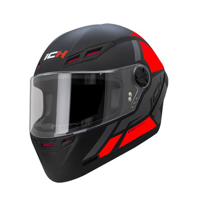 CASCO ICH ICH-501SP LETHAL MATE NEGRO ROJO