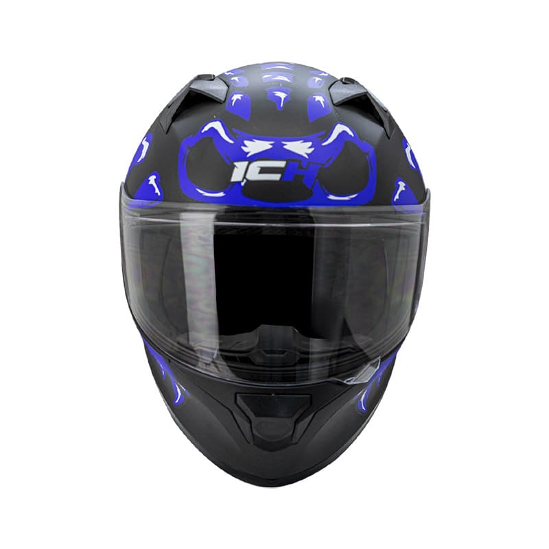 CASCO ICH ICH-503SP SKULLER MATE NEGRO AZUL